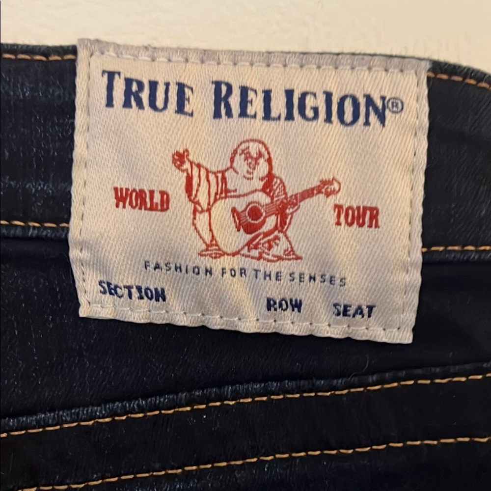 True Religion Blue Jennie Curvt Mid-rise Skinny Jeans Stretchy Fit - Picture 5 of 7